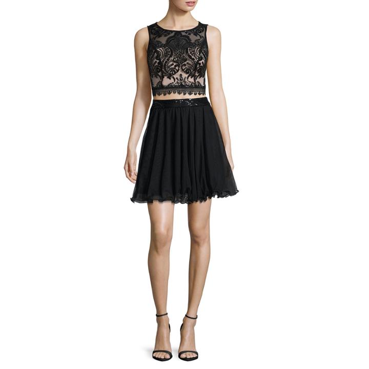Love Reigns Sleeveless Sequin-top 2-pc. Dress - Juniors