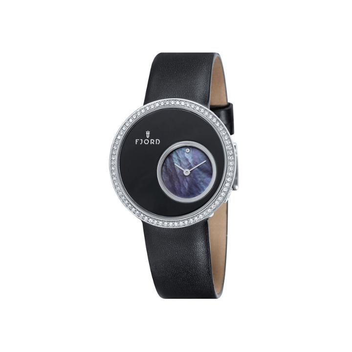 Fjord Womens Black Helga Strap Watch