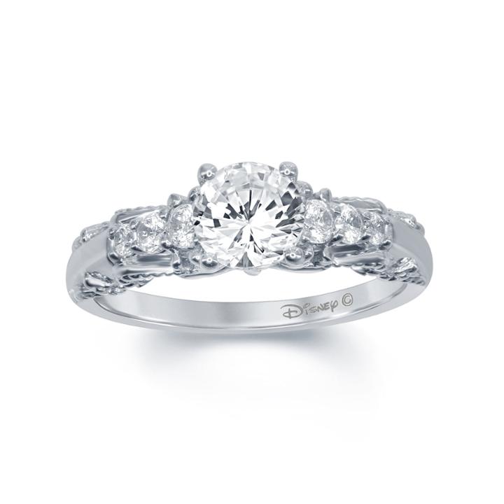 Enchanted By Disney 1 C.t.t.w. Diamond 14k White Gold Snow White Ring