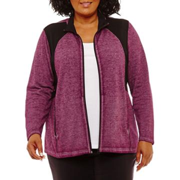 Long Sleeve Recess Full Zip Jacket-plus