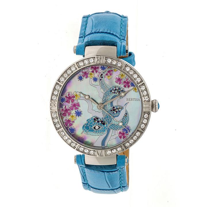 Bertha Unisex Blue Strap Watch-bthbr7401