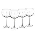 Cathy's Concepts Set Of 4 Personalized Spooky 19-oz. Red Wine Glasses