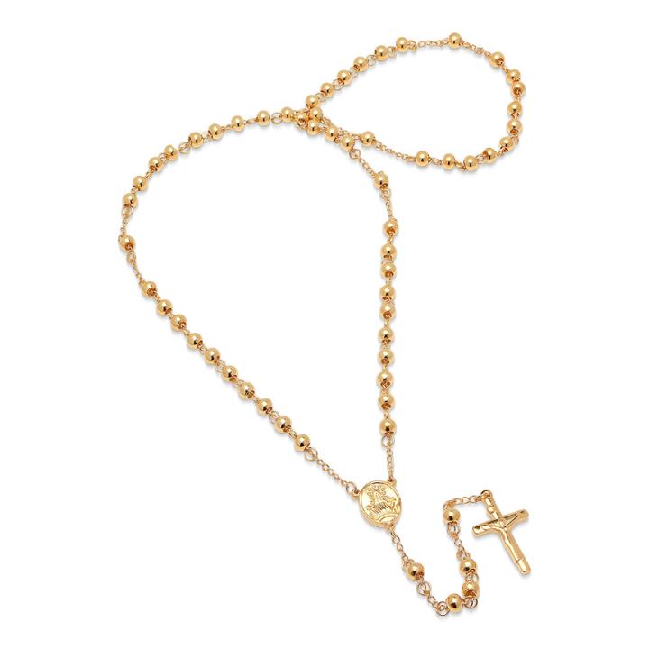Mens 18k Rosary Necklaces