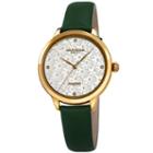 Akribos Xxiv Womens Green Strap Watch-a-1051gn
