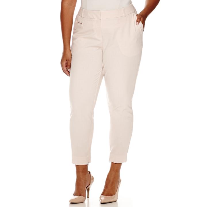 Worthington Slim-fit Ankle Pants - Plus