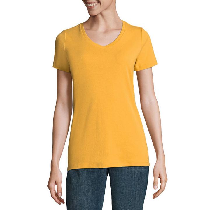 St. John's Bay V-neck T-shirt - Tall