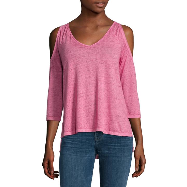 A.n.a 3/4 Sleeve Cold Shoulder Tee