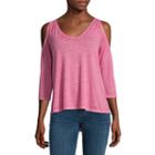 A.n.a 3/4 Sleeve Cold Shoulder Tee