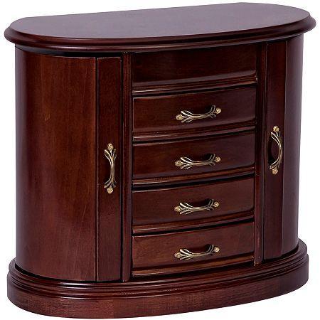 Mele & Co. Heloise Walnut-finish Wooden Jewelry Box