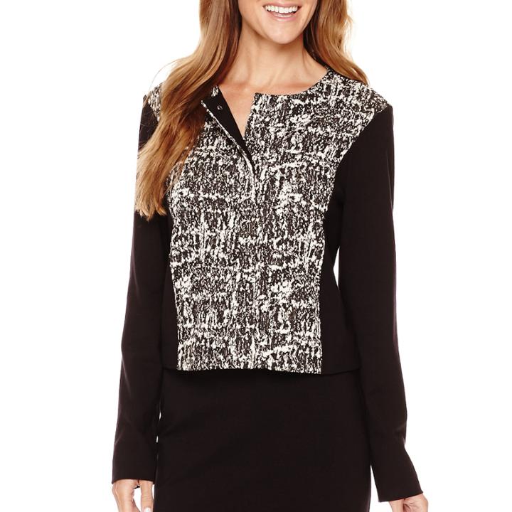 Liz Claiborne Textured Ponte Jacket