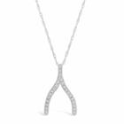 Womens 1/8 Ct. T.w. White Diamond Pendant Necklace