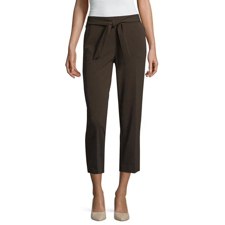 Worthington Tie Front Cropped Pant- Talls