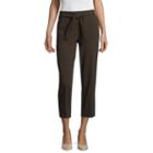 Worthington Tie Front Cropped Pant- Talls