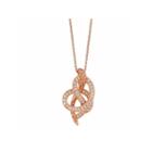Levian Corp Le Vian Womens 1/4 Ct. T.w. White Diamond 14k Gold Pendant Necklace