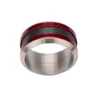 Mens Tri-tone Stainless Steel Band Ring