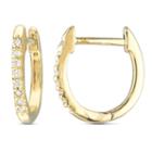 1/10 Ct. T.w. White Diamond 10k Ear Cuffs