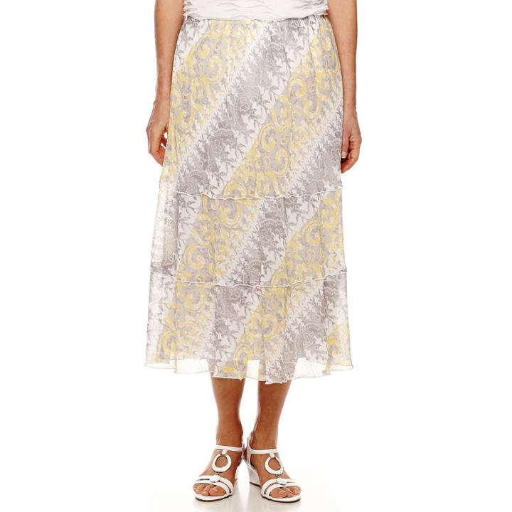 Alfred Dunner Santa Clara Print Skirt