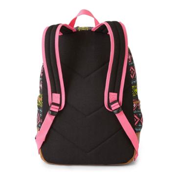 A D Sutton Cotton Print Dome Vinyl Bottom Backpack