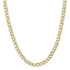 Semisolid Curb 18 Inch Chain Necklace