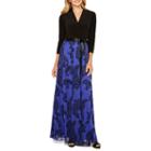 Be By Chetta B 3/4 Sleeve Paisley Maxi Dress