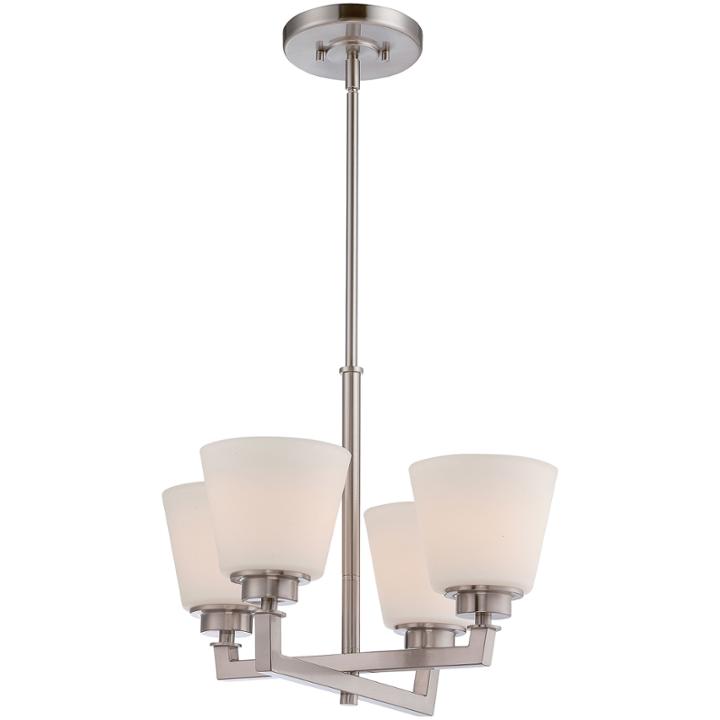 Filament Design 4-light Brushed Nickel Chandelier
