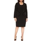 Danny & Nicole Long Sleeve Jacket Dress-plus