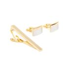 Collection By Michael Strahan Two-tone Tie Bar And Cuff Links Set