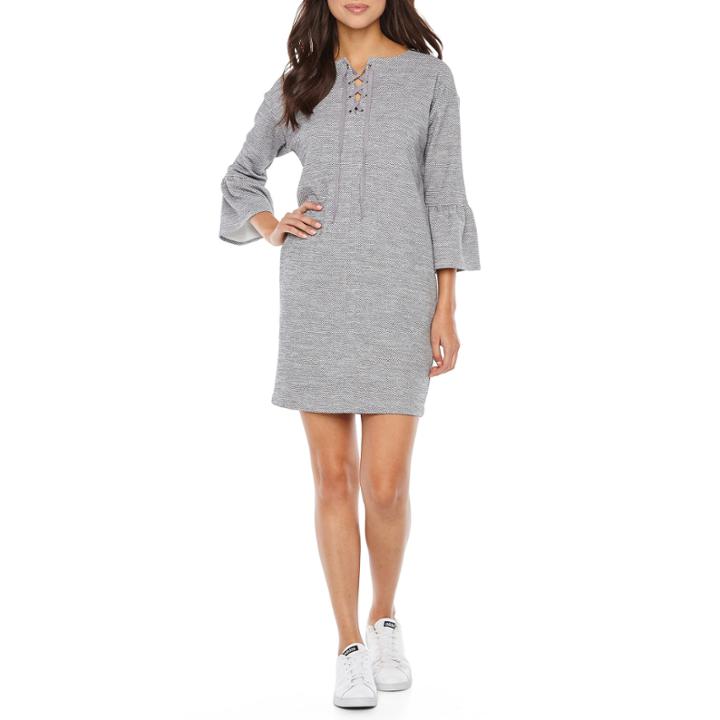 Vivi By Violet Weeke 3/4 Sleeve Sheath Dress