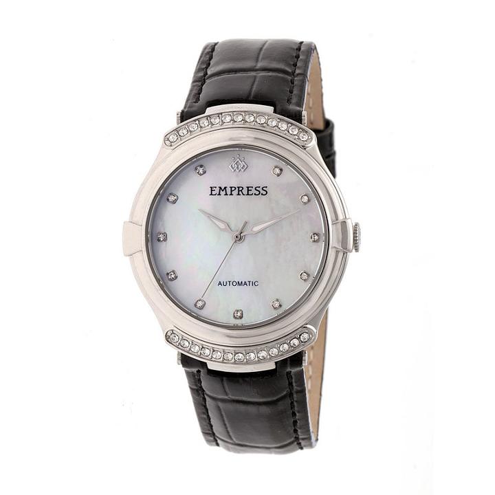 Empress Unisex Black Strap Watch-empem2201