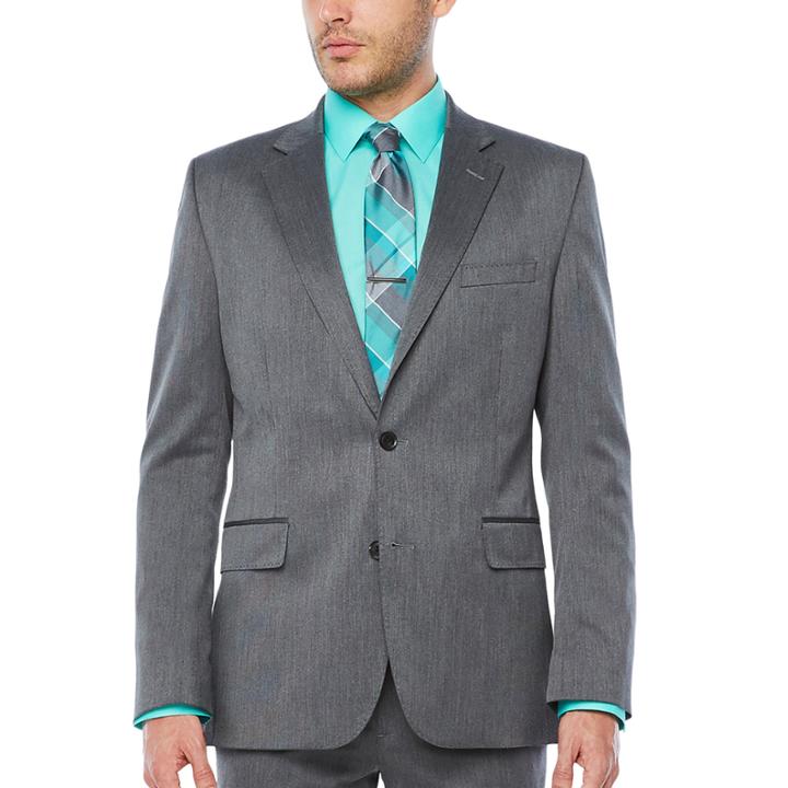 Jf J.ferrar Pin Dot Classic Fit Suit Jacket