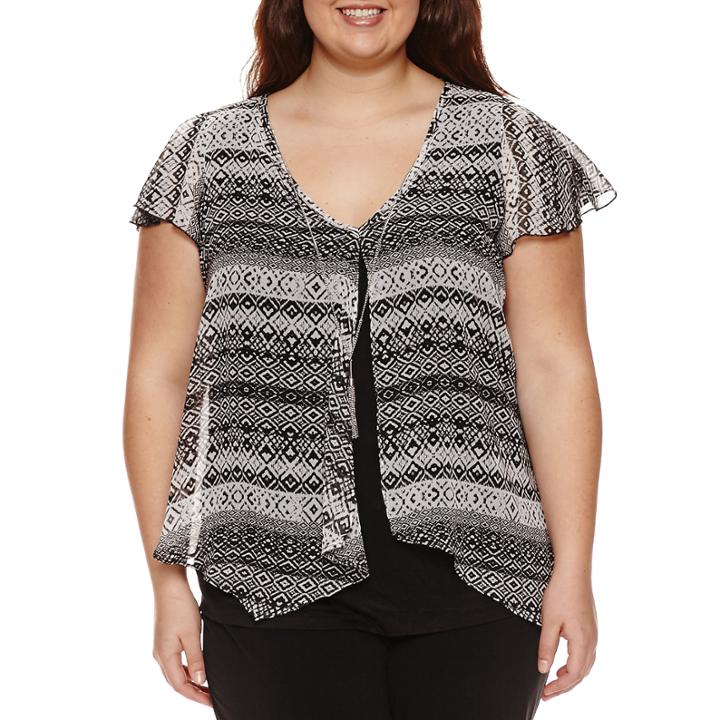 By & By Flutter Sleeve Top