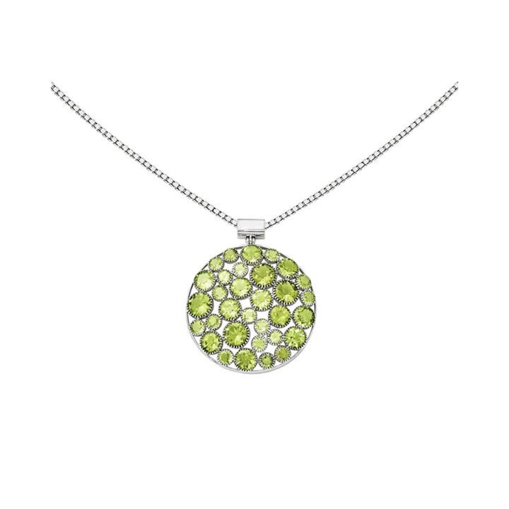 Genuine Peridot Sterling Silver Pendant Necklace