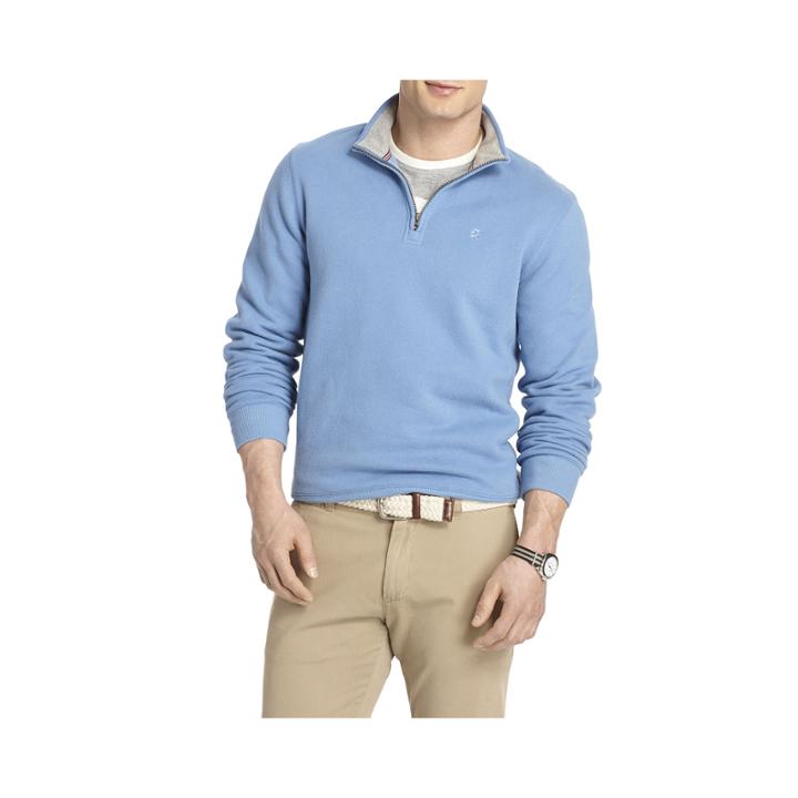 Izod Sueded Fleece Quarter-zip Pullover