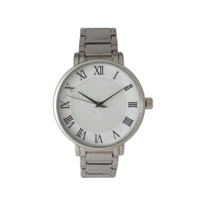 Olivia Pratt Womens Silver Tone Strap Watch-15255mpsilver