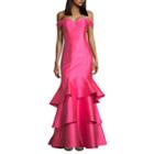 B. Darlin Off Shoulder Fitted Gown-juniors