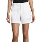 Liz Claiborne 5 Poplin Cargo Shorts