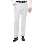 Stafford Light Gray Linen-cotton Suit Pants - Classic Fit