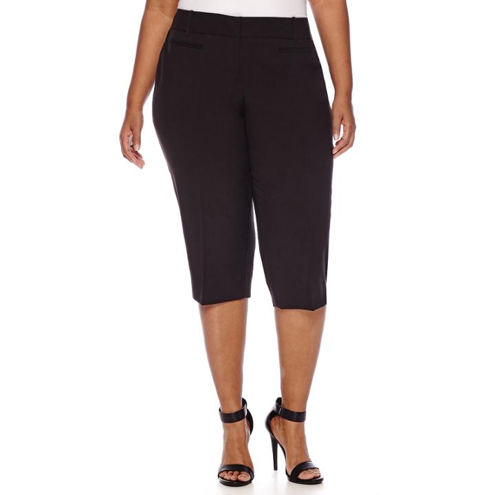 Worthington Welt-pocket Cropped Pants - Plus