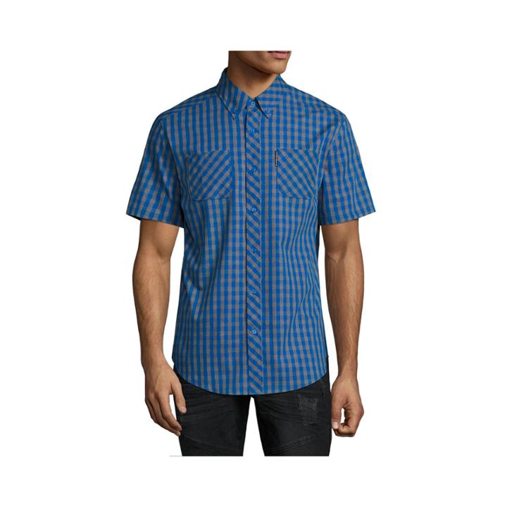 Ecko Unltd Short Sleeve Button-front Shirt