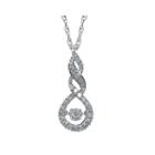 Love In Motion&trade; 1/4 Ct. T.w. Diamond 10k White Gold Pendant Necklace