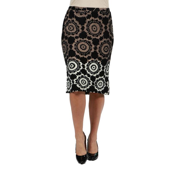 24/7 Comfort Apparel Lexi Skirt - Plus