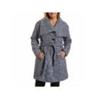 Excelled Belted Boucle Wrap Jacket - Plus