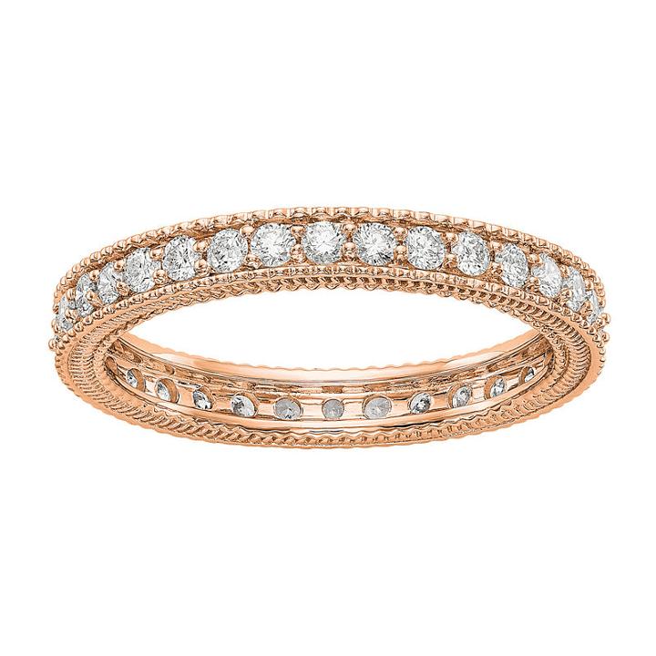 Womens 3/4 Ct. T.w. Genuine White Diamond 14k Gold Eternity Band