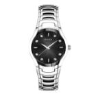 Bulova Womens Silver-tone Diamond-accent Watch 96p146
