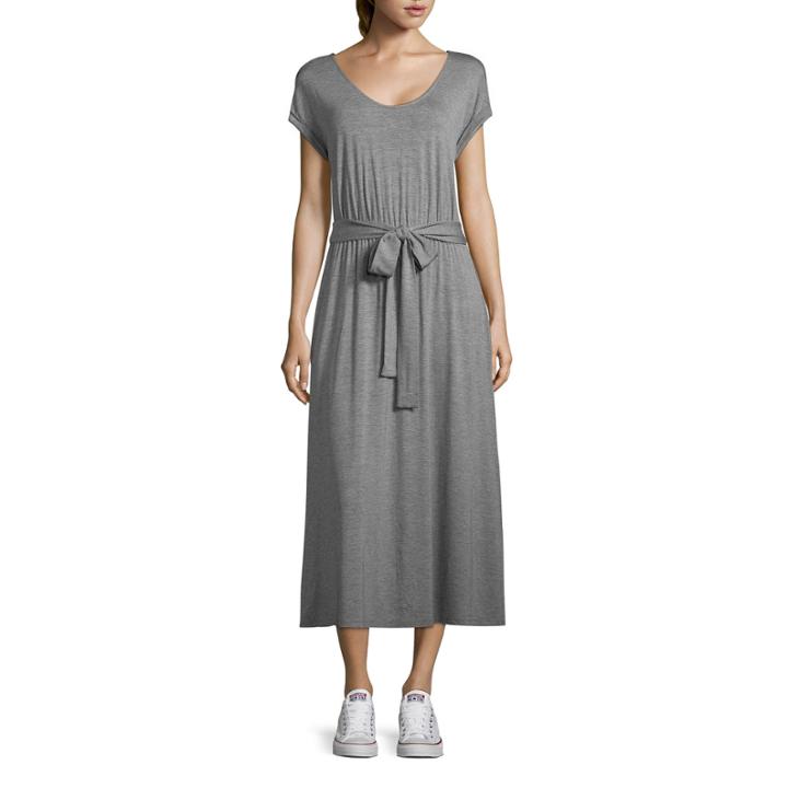 A.n.a Short Sleeve Shirt Dress- Talls