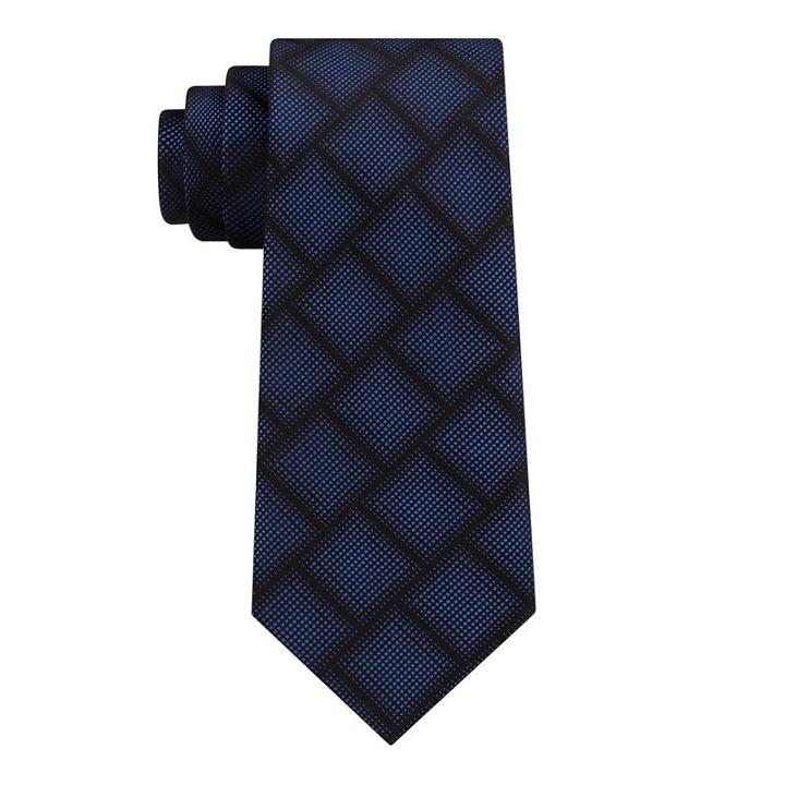 Van Heusen Van Heusen Narrow Chrome Grid Tie