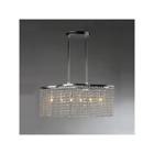 Tee Crystal 6-light Chrome Chandelier