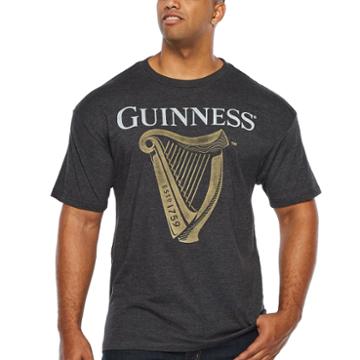 Guinness Harp Short Sleeve Graphic T-shirt-big And Tall