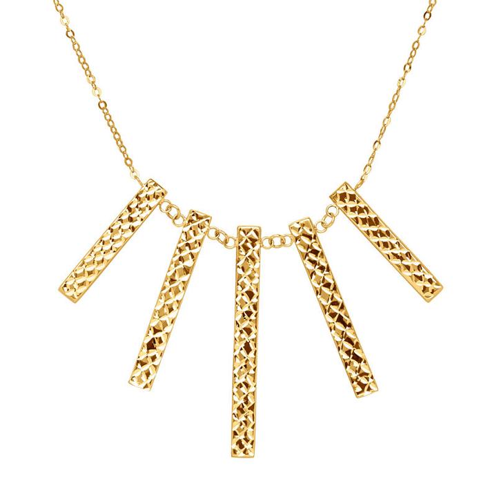 Limited Quantities! Womens 14k Gold Statement Necklace