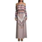 As U Wish Long Sleeve Maxi Dress-juniors